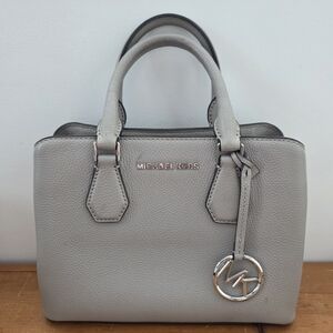 Michael Kors Gray Leather Handbag